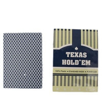 Cartes à jouer de poker en plastique étanches personnalisées 100% avec poker de mot de police à indice jumbo