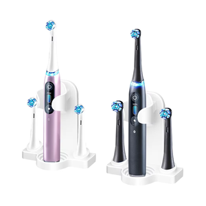 2024 porte-<span class=keywords><strong>brosse</strong></span> à dents électrique mural écologique ABS PC support adhésif en plastique avec bois pour stockage de bain - Product Image 5