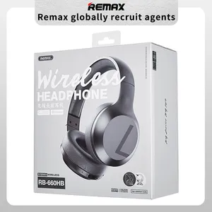 Remax RB-660HB Nirkabel/Kabel Headphone Kabel Earphone 40Mm Headphone Speaker 3.5Mm Headset Nirkabel