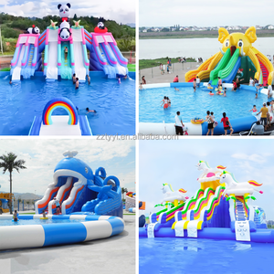 <span class=keywords><strong>Parc</strong></span> à thème <span class=keywords><strong>aquatique</strong></span> d'été best-seller Terrain de jeux gonflable pour enfants Piscine gorille avec toboggan combo facile à installer - Product Image 5