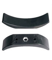 Accessoires d'équipement de fitness support d'haltères support en caoutchouc creux amorti M8/M10 support en forme de croissant choc silencieux