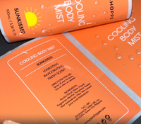 Autocollants personnalisés découpés à la forme carrée pour emballages cosmétiques, crème solaire, soins de la peau, étiquettes enroulées