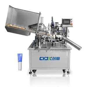 CYJX Plc Control Lotion Soft Alu Plastic Aluminium Laminated Tube Filling Sealing Machine LotionTube Filling And Sealing Machine
