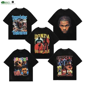 Rap Streetwear Science Custom Pour Hommes Printontwerpen Zwart T-Shirt Grafisch Grappig Heren T-Shirts 2023 Voor Mannen