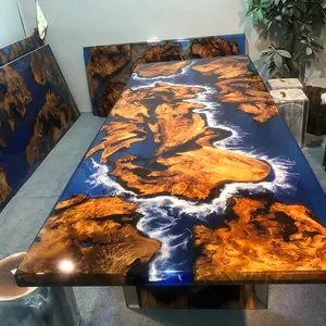 River Table Wood Epoxy Resin 10 Years Guarantee High Quality Solid Dining Room Furniture Home Furniture Modern Antique