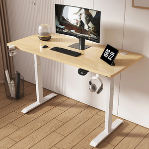 Mesa de escritório elétrica inteligente ajustável, móveis de mesa de estudo com motor único e duplo, com design de memória - Product Image 1