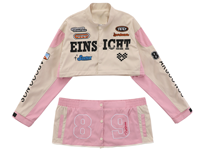 Blouson universitaire de baseball américain personnalisé pour femmes et hommes Blouson bombardier à la mode à ourlet détachable et à manches longues automne printemps