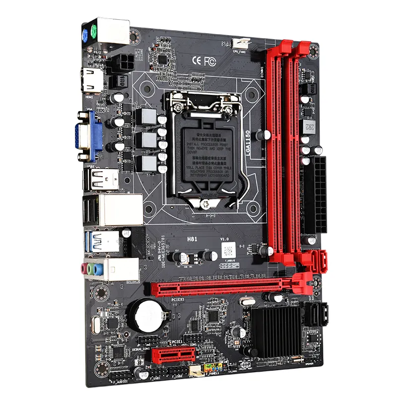 高速配信チップセットLGA1150最大16GBRAMゲーミングマザーボードh81