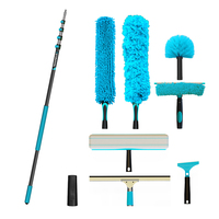 Outil de nettoyage de peinture télescopique écologique et personnalisable en aluminium TAL-7V-SG pour poteaux lumineux et fenêtres, avec poids réglable