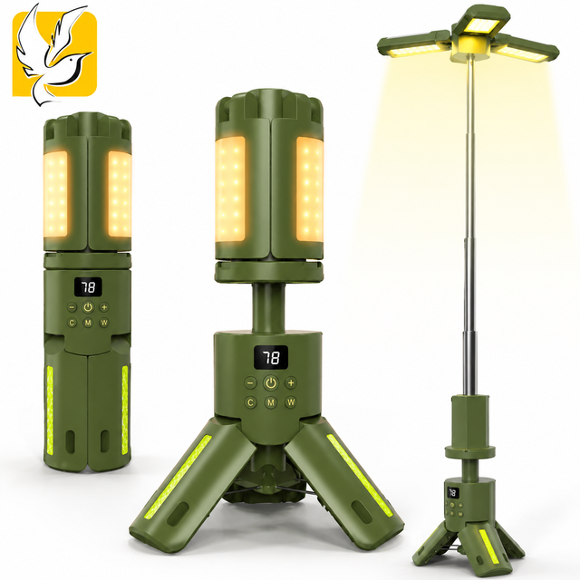 Portable Outdoor LED Camping Light, Long-Lasting Waterproof Tent Light, Multifunctional Telescopic Emergency Light