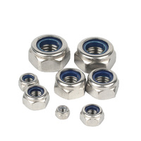 Fixations à insert nylon M8 M10 M12 haute résistance, écrous de blocage hexagonaux à insert nylon M14 M16 DIN982 DIN985 pour l'industrie