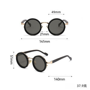 <span class=keywords><strong>Gafas</strong></span> de Sol Redondas Steampunk de Moda, Logotipo Personalizado, ND 1-9 Niveles, Polarizadas, Protección UV, ND9 Ajustable - Product Image 5