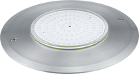 Lampe de piscine LED ultra-mince en acier inoxydable 316, 10W, 12V, étanche IP68, remplie de résine, changeant de couleur RGB, lampe sous-marine pour piscine