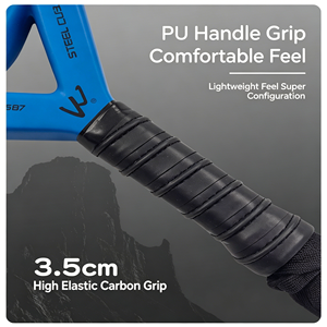 ไม้แบดมินตัน Falcon Full Graphite รูปทรงหยดน้ำ พร้อมพื้นผิวลายหกเหลี่ยมและด้ามจับตามหลักสรีรศาสตร์ สำหรับนักกีฬาชั้นนำในทัวร์นาเมนต์ - Product Image 5