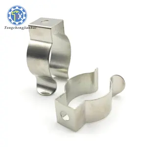 Customized Nickel Plated Metal Spring Steel Wall Mounting Bracket For T4 T8 Light Tube