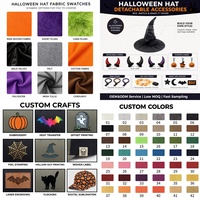 Chapeau de sorcière en laine tricotée au crochet unisexe personnalisé OEM, chapeau bob à bord souple et pointu, chapeau de fête multicolore pour Halloween