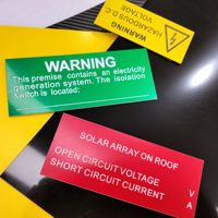 Plaque en plastique double couleur ABA gravée au laser CNC pour la publicité