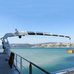 Satılık 1 Ton 5 Ton deniz teleskopik tekne güvertesi kaide tekne hidrolik monte vinç - Product Image 3