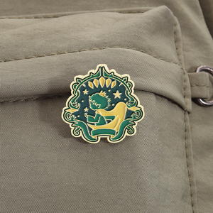 Kleine Jongen En Vos Emaille Pin Rose Bloem Broche Cartoon Sprookje Revers Badge Sieraden Cadeau Voor Vrienden En Fans - Product Image 3