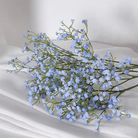 Bunga Gypsophila Sutra Buatan Tangan Grosir, Buket Bunga Artificial untuk Dekorasi Pernikahan, Natal, Hari Ibu, DIY