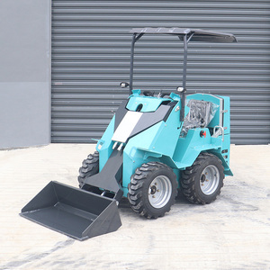 Minicargadora de orugas diésel con accesorio de miniexcavadora, máquina compacta hidráulica de orugas, fabricada en China - Product Image 2
