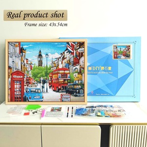 Pintura de Diamantes Paisaje Urbano de Londres, Kit de Arte DIY con Diamantes Cuadrados y Cristales de Estrás, Decoración Rectangular - Product Image 2