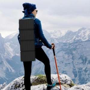 แผงโซลาร์เซลล์พับได้แบบพกพา Usb Grano 36W พร้อมเครื่องชาร์จ Mppt สำหรับใช้งานกลางแจ้ง - Product Image 3