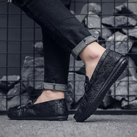 Chaussures de sécurité décontractées pour hommes, tendance, à enfiler, pour la conduite et le travail, semelle extérieure en caoutchouc, légères et respirantes
