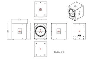 AG X118 ベースサウンドシステムスピーカーボックス（NL4インターフェース搭載、800W/3200W、42Hz-150Hz周波数帯域、<span class=keywords><strong>DJ</strong></span>向け） - Product Image 5
