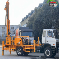 Machine de forage de puits d'eau montée sur camion, occasion, en promotion, profondeur 200m, pour puits civils