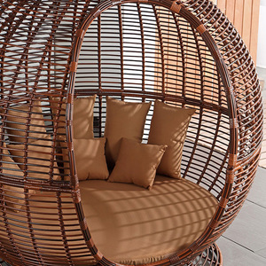 Lits de repos cadre <span class=keywords><strong>en</strong></span> métal pleine grandeur rotin gigogne jardin auvent extérieur chaises longues meubles de repos extérieurs lits de repos - Product Image 3