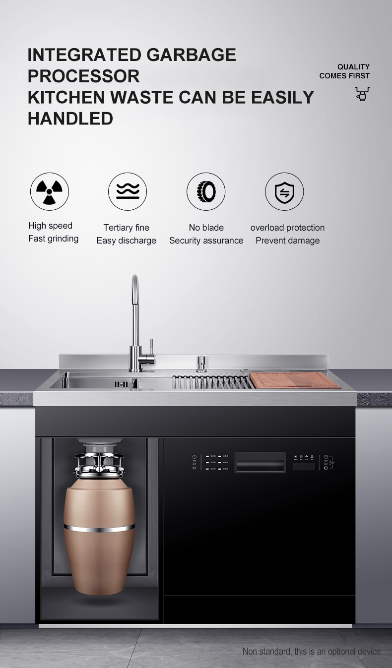 Sink Dishwasher Integrated Embedded Built-in Cabinet Type Multifunctional Drawer Type Automatic Household Intelligent Dishwasher