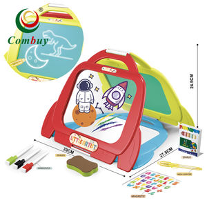 Tavolino Rocket Stand 3 con Lavagna per Disegno per Bambini - Product Image 1