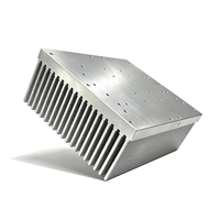 Dissipateur thermique en aluminium 6063 à ailettes ondulées, surface côtelée, pour onduleur IGBT