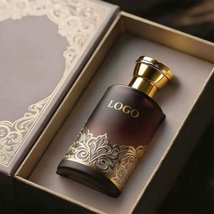Wholesale Luxury Perfume Glass Empty Crimp Black Round 30ml 50ml 100ml 200ml <b>Pump</b> Sprayer Screen Printing Gold Zamac Cap - Product Image 2