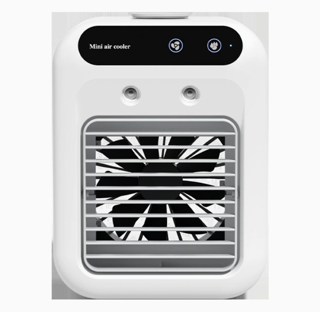 In Stock Household Portable USB Evaporative Mini Desktop Water Air Cooler With Humidifying Function Air Conditioning Fan