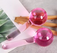 Globes de refroidissement pour massage du visage, lot de 2 pièces, outils de beauté, cadeau contre le froid, pour enlever les rides