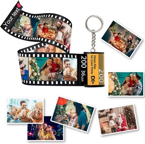 <span class=keywords><strong>Porte</strong></span>-clés personnalisé GIFTSDIY en forme de bobine de <span class=keywords><strong>pellicule</strong></span> <span class=keywords><strong>photo</strong></span> avec album et motif de bande de <span class=keywords><strong>pellicule</strong></span> - Product Image 4