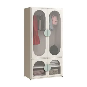 Высококачественный шкаф для хранения детской одежды, пластиковый дверной шкаф для хранения одежды, шкаф с ящиком