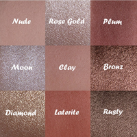 Palette de 9 fards à paupières personnalisée haute pigmentation pour la vie quotidienne, maquillage végétalien, waterproof, luxe, soyeux, en carton