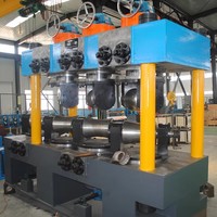 HG50 Machine de fabrication de tubes carrés en acier à souder HF entièrement automatique Moulin à tuyaux Clé en carbone Formation murale