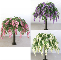 Arbre artificiel de fleurs de cerisier NINI pour intérieur et extérieur, décoration de mariage et de fête, haute simulation, plantes d'arbres de fleurs de cerisier blancs et roses