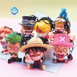 Một pieced Luffy Chopper Zoro và Sanji bức tượng nhỏ Keychains Anime Mô hình mặt dây chuyền Quà Tặng - Product Image 4
