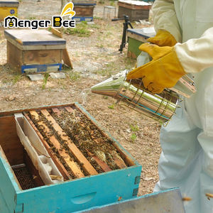 Almacén de EE. UU. Tiene ahumador de abejas de acero inoxidable en stock para apicultores Nueva herramienta de apicultura de condición - Product Image 4