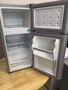 Mini réfrigérateur à double porte, double porte, économie d'énergie, dortoir à louer avec congélation et refroidissement pour étudiants, mini réfrigérateur - Product Image 2