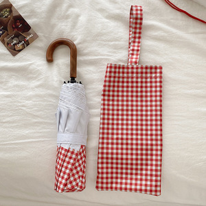 <span class=keywords><strong>Parapluie</strong></span> à motif <span class=keywords><strong>tartan</strong></span> japonais à la mode <span class=keywords><strong>Parapluie</strong></span> de pluie pliable compact à ouverture automatique et à fermeture UV pour adultes - Product Image 1