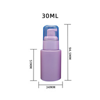 Flacon de 30 ml pour Soins de la Peau, 1 oz, Transparent/Givré, en Verre de Luxe, pour Huile Essentielle, Sérum, Fond de Teint, avec Pompe Pulvérisatrice, Crème Visage