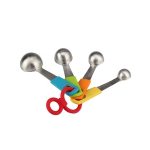 Juego de cucharas medidoras de acero inoxidable, utensilios de cocina para cocinar y hornear, Juego de 4 - Product Image 5