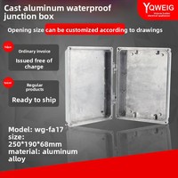 Caja de Conexiones FA17 de Aluminio Fundido con Acabado Arenado YQWEIG, Sin Nivel de Protección IP, 250x190x68mm, Sellado de Cables para Exteriores, China Continental