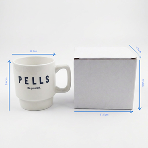 Tasse à café en céramique avec fond en liège - Tasse avec poignée - <span class=keywords><strong>Acier</strong></span> - Passe au lave-vaisselle - Logo personnalisé sur les deux côtés - Couvercle en plastique - Product Image 5